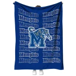 memphis tigers bold red blue quilt blanket best selling