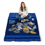 memphis tigers disney football blue quilt blanket best selling