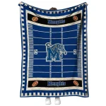 memphis tigers mickey player blue quilt blanket best selling