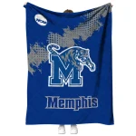 memphis tigers paint trail blue quilt blanket best selling