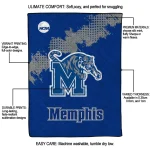 memphis tigers paint trail blue quilt blanket best selling