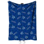 memphis tigers solid classic blue quilt blanket best selling