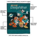 miami dolphins disney football aqua quilt blanket best selling