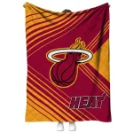miami heat arrow layers red quilt blanket best selling
