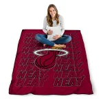miami heat bold red quilt blanket best selling