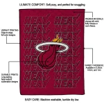 miami heat bold red quilt blanket best selling