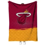 miami heat dot illusion red quilt blanket best selling