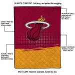 miami heat dot illusion red quilt blanket best selling