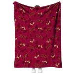 miami heat solid classic red quilt blanket best selling