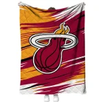 miami heat wild lines red white quilt blanket best selling