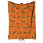 miami hurricanes solid classic orange quilt blanket best selling