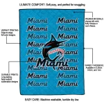 miami marlins bold red blue quilt blanket best selling