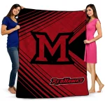 Miami RedHawks Arrow Layers Red Quilt Blanket 1 miami redhawks arrow layers red quilt blanket best selling