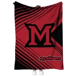 miami redhawks arrow layers red quilt blanket best selling