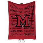 miami redhawks bold red quilt blanket best selling