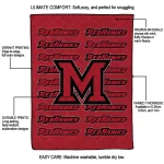 miami redhawks bold red quilt blanket best selling