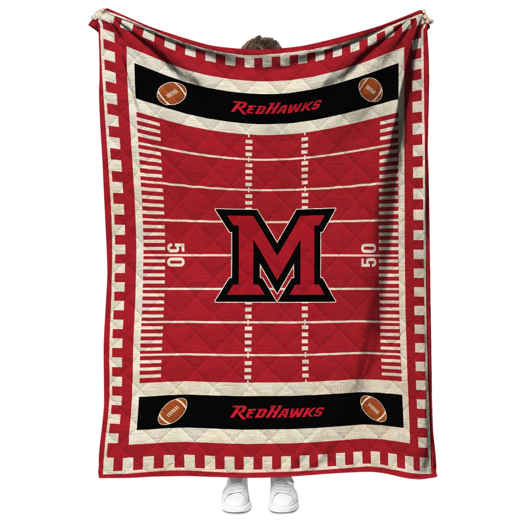 miami redhawks mickey player red quilt blanket fashion forward miami redhawks mickey player red quilt blanket fashion forward