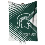 michigan state spartans arrow layers green quilt blanket best selling