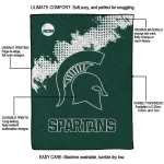 michigan state spartans paint trail green quilt blanket best selling