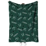 michigan state spartans solid classic green quilt blanket best selling