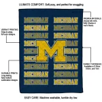 michigan wolverines bold red blue quilt blanket best selling