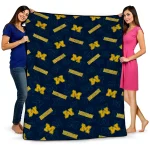Michigan Wolverines Solid Classic Blue Quilt Blanket 1 michigan wolverines solid classic blue quilt blanket best selling