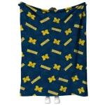 michigan wolverines solid classic blue quilt blanket best selling
