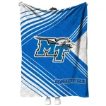 middle tennessee blue raiders arrow layers blue quilt blanket best selling