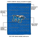 middle tennessee blue raiders bold red blue quilt blanket best selling