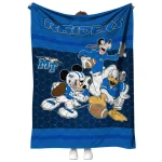 middle tennessee blue raiders disney football blue quilt blanket best selling