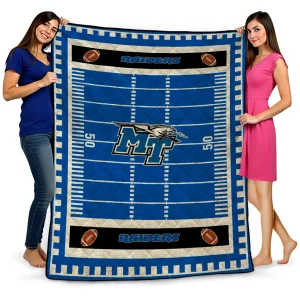 middle tennessee blue raiders mickey player blue quilt blanket best selling