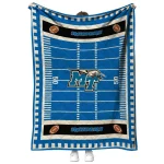 middle tennessee blue raiders mickey player blue quilt blanket best selling