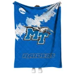 middle tennessee blue raiders paint trail blue quilt blanket best selling