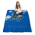 middle tennessee blue raiders paint trail blue quilt blanket best selling