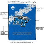 middle tennessee blue raiders paint trail blue quilt blanket best selling