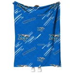 middle tennessee blue raiders sketch lines blue quilt blanket best selling