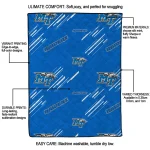 middle tennessee blue raiders sketch lines blue quilt blanket best selling