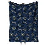 milwaukee brewers solid classic navy blue quilt blanket best selling