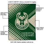 milwaukee bucks arrow layers green quilt blanket best selling
