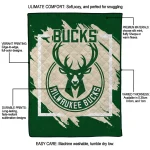 milwaukee bucks block border green quilt blanket best selling