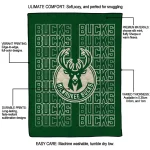 milwaukee bucks bold red green quilt blanket best selling