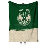 milwaukee bucks dot illusion green quilt blanket best selling