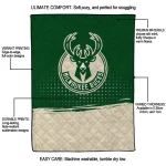 milwaukee bucks dot illusion green quilt blanket best selling