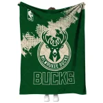 milwaukee bucks nba grunge green quilt blanket best selling