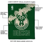 milwaukee bucks nba grunge green quilt blanket best selling