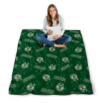 milwaukee bucks solid classic green quilt blanket best selling
