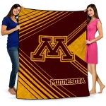 minnesota golden gophers arrow layers maroon quilt blanket best selling