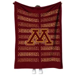minnesota golden gophers bold red maroon quilt blanket best selling