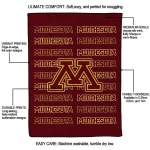 minnesota golden gophers bold red maroon quilt blanket best selling