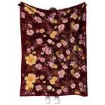 minnesota golden gophers hibiscus foliage maroon quilt blanket best selling